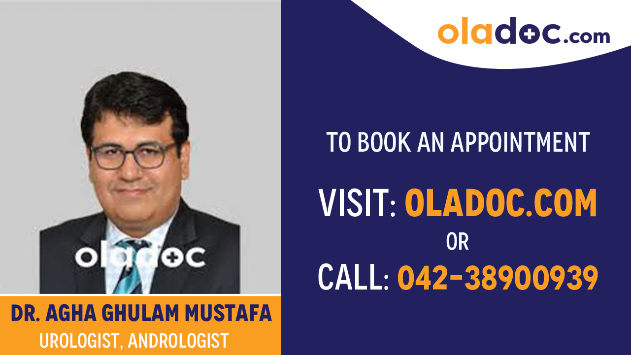 Book appointment with Dr. Agha Ghulam Mustafa-best  Urologist Karachi